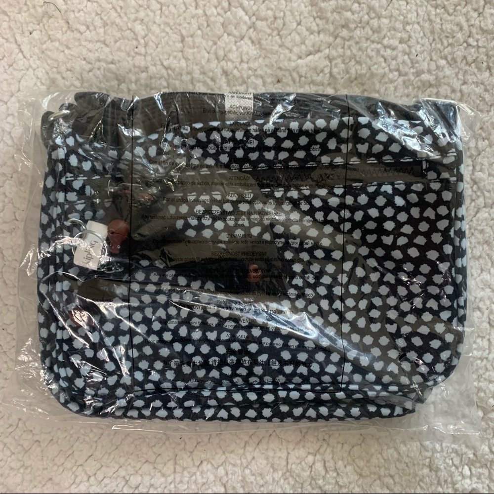 Kipling New With Tags Callie PRT Appaloosa Dots Blue Print 10.5X5X4.5 Crossbody - Picture 11 of 13